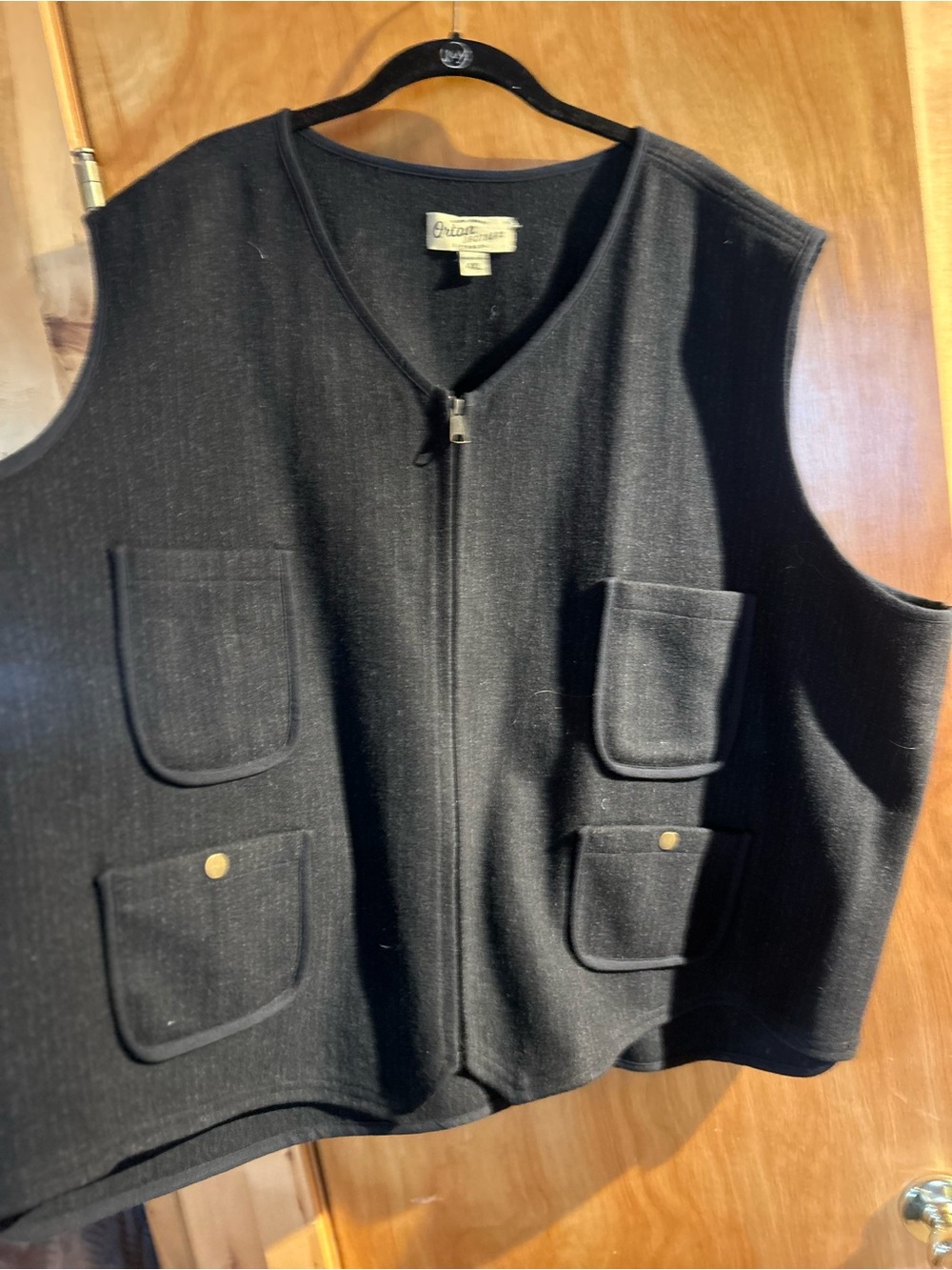 Orton Brothers Classic Western Rancher Wool Blend Full-Zip Utility Vest 4XL